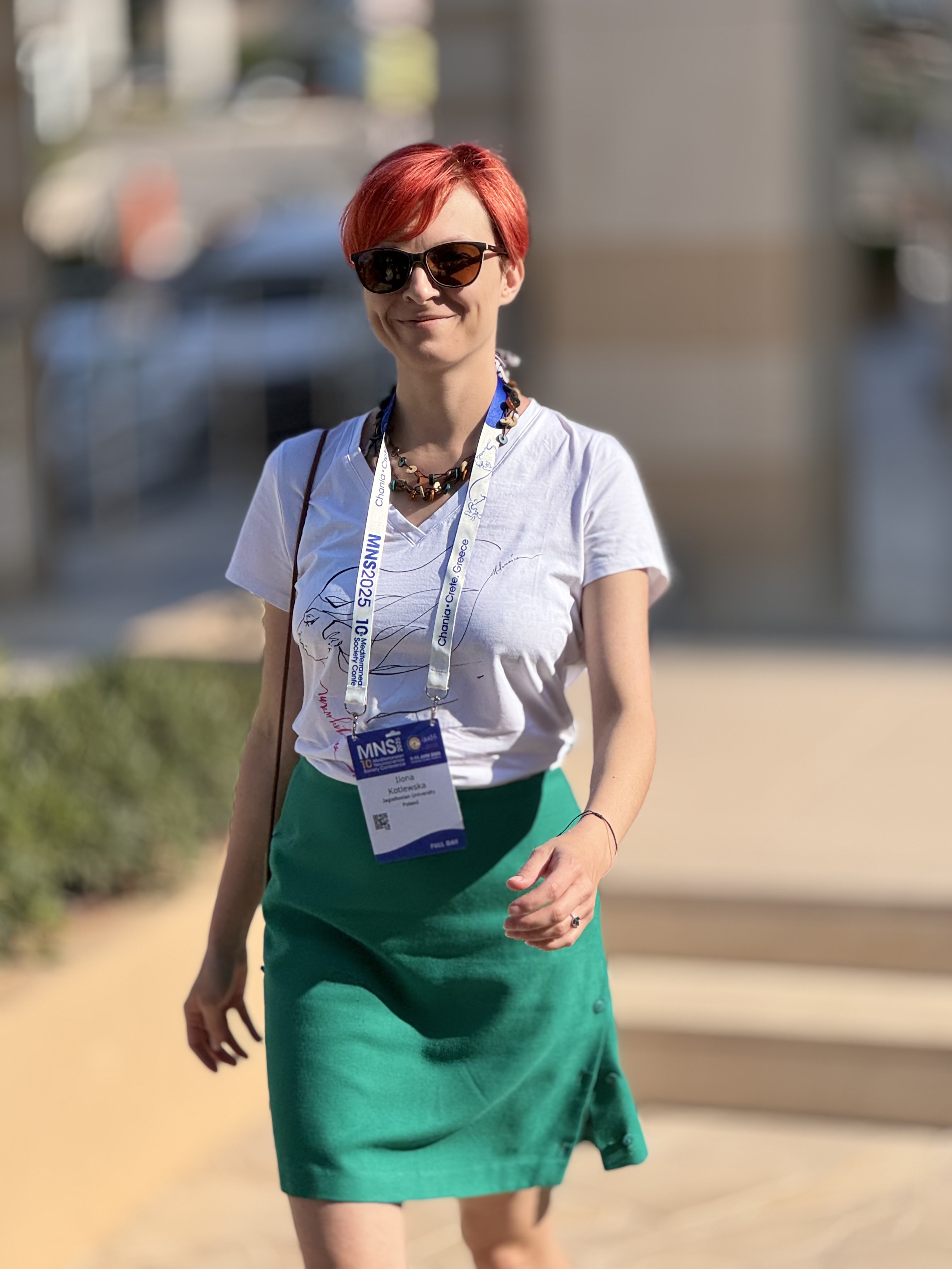 Ilona Kotlewska podczas konferencji Mediterranean Neuroscience Society
